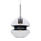 Besa Lighting Hula 8 Cord Pendant, Clear/Black, Satin Nickel Finish, 1x7W LED Edison 1JT-HULA8BK-EDIL-SN - alternate 1